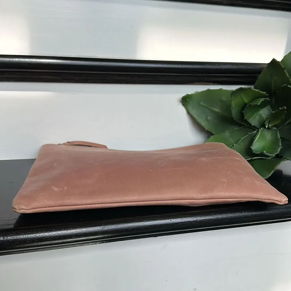 Able Dusty Pink Leather Pouch - Picture 5 of 15